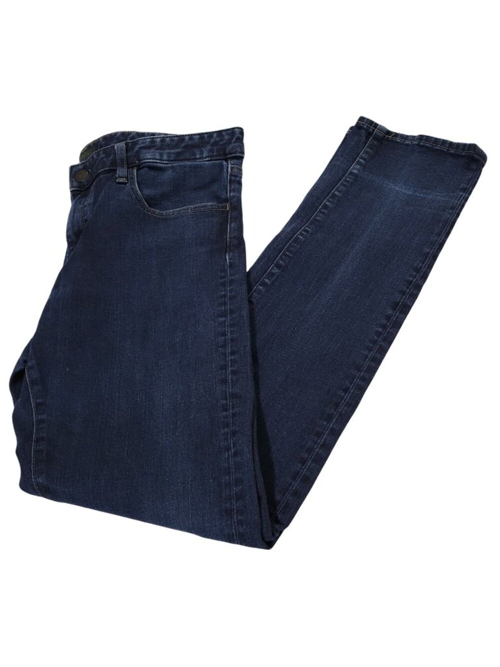 Uniqlo Jeans Womens Size 12 Skinny Tapered Low Rise Dark Wash Denim Pants